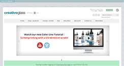 Desktop Screenshot of creativeglassshop.co.uk
