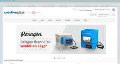 Desktop Screenshot of creativeglassshop.ch